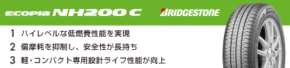 ECOPIA NH200C エコピア サマータイヤのブランドイメージ