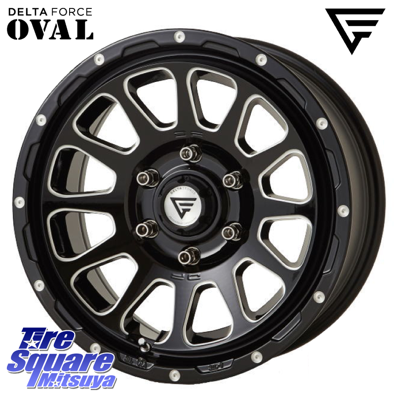 デルタフォース オーバル 6穴 ホイール 17インチの商品写真