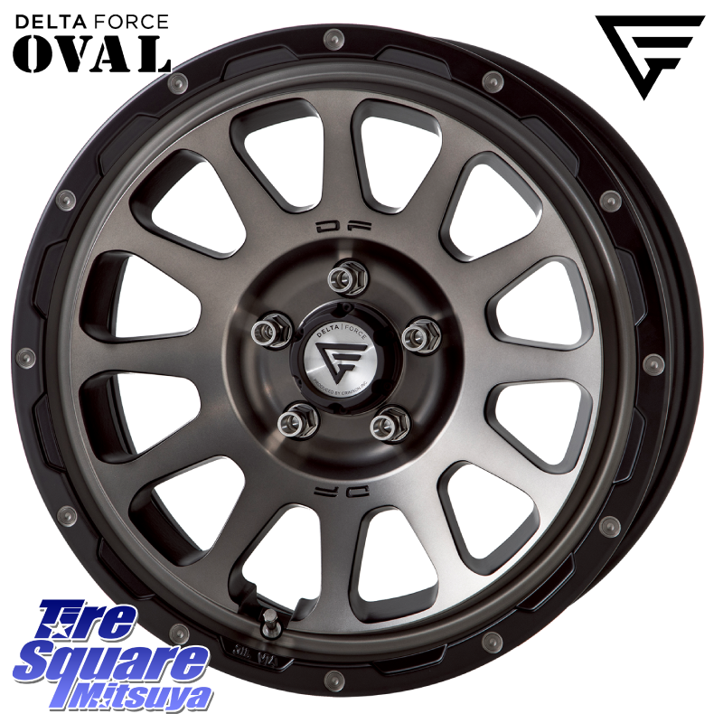 デルタフォース　ホイール DELTA FORCE デルタフォース オーバル 8J ホイール 17インチ の詳細