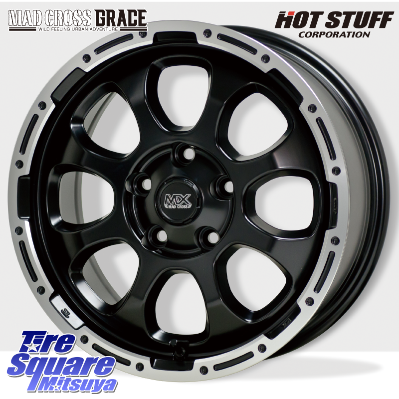マッドクロス GRACE グレイス BK 5H 在庫● ホイール 16インチ ★サマーセール★の商品写真