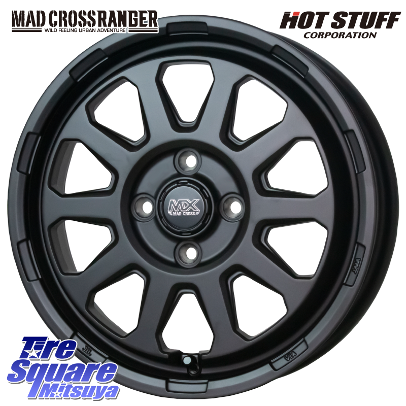 マッドクロス レンジャー ブラック 4H ホイール 12インチの商品写真