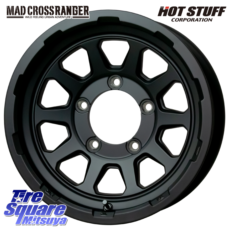 マッドクロス レンジャー ブラック JIMNY ホイール 16インチの商品写真