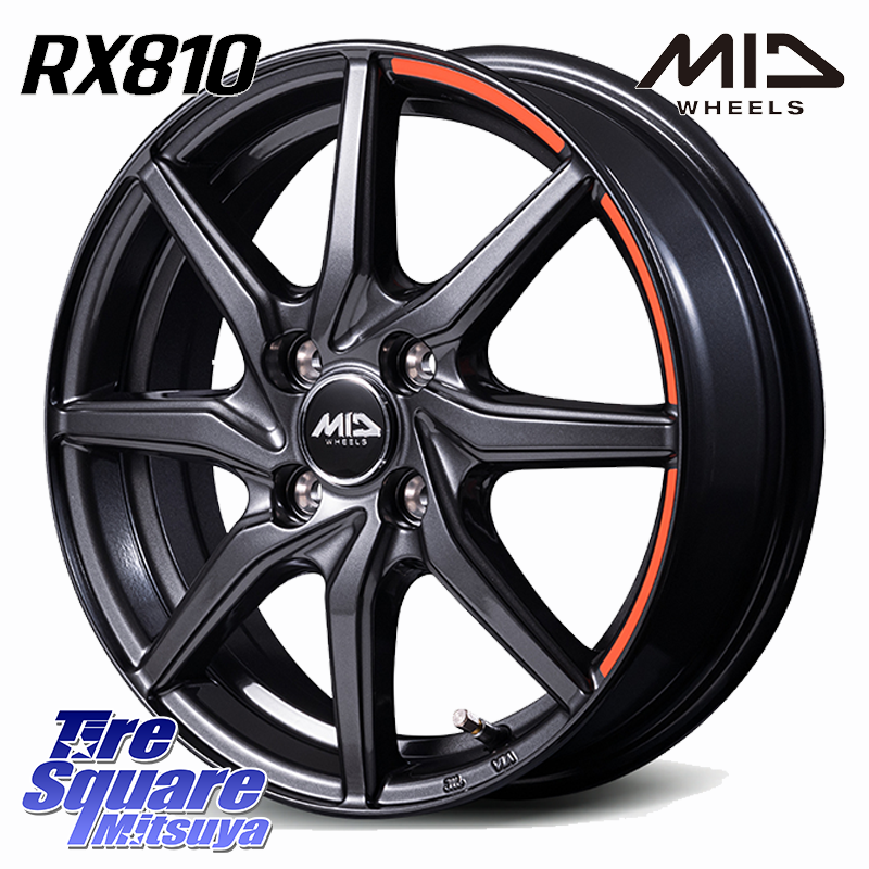 MID RX810 ACTIVE BLACK ホイール 15インチの商品写真