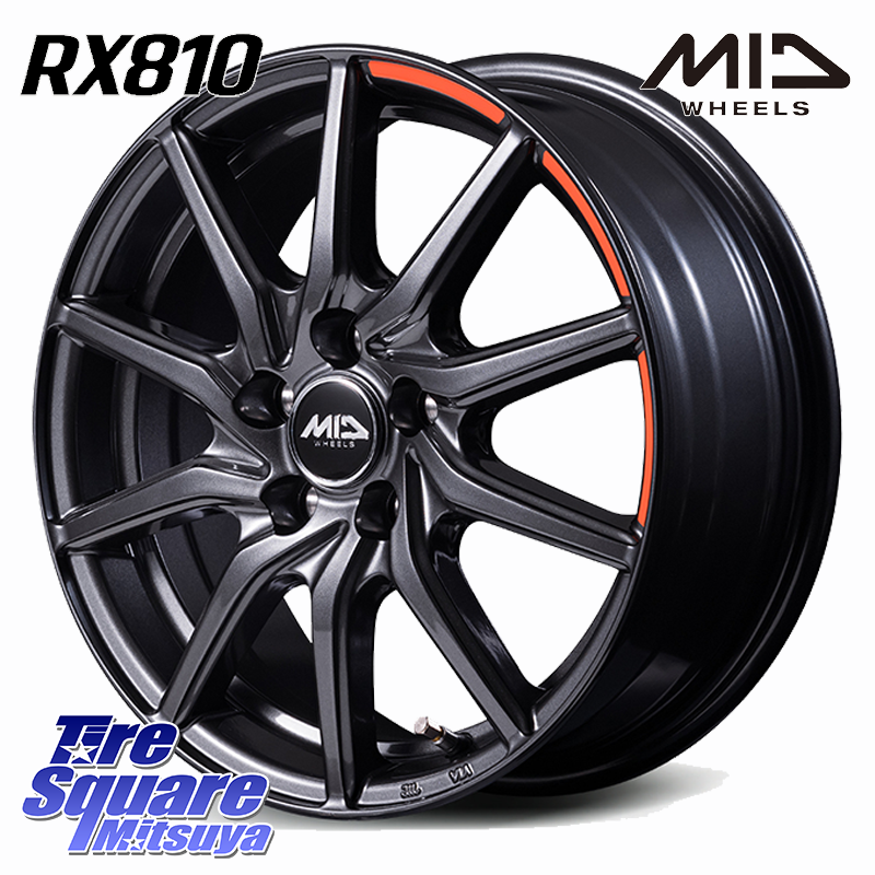MID RX810 ACTIVE BLACK ホイール 15インチの商品写真