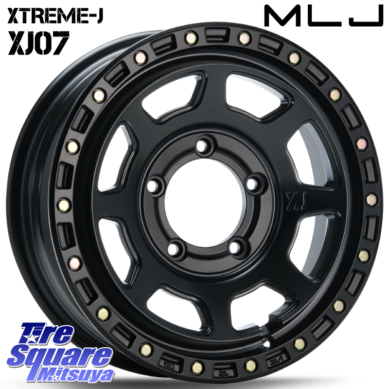 XJ07 XTREME-J BK JIMNY エクストリームJ ※インセット-5 ホイール 16インチの商品写真