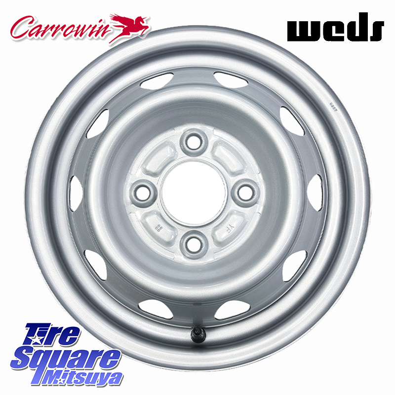 Carrowin S-355 キャップ無 キャロウィン スチールホイール 12インチの商品写真