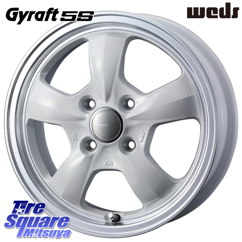 41117 GYRAFT 5S グラフト ホワイト ホイール 12インチの商品写真
