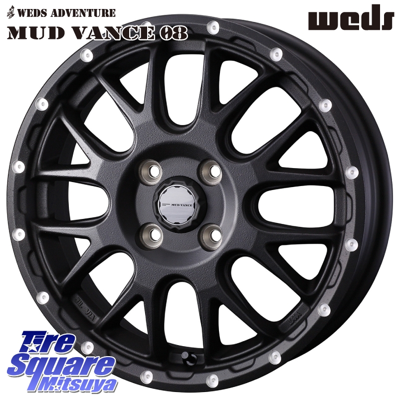 41121 マッドヴァンス MUD VANCE 08 BK ホイール 14インチの商品写真